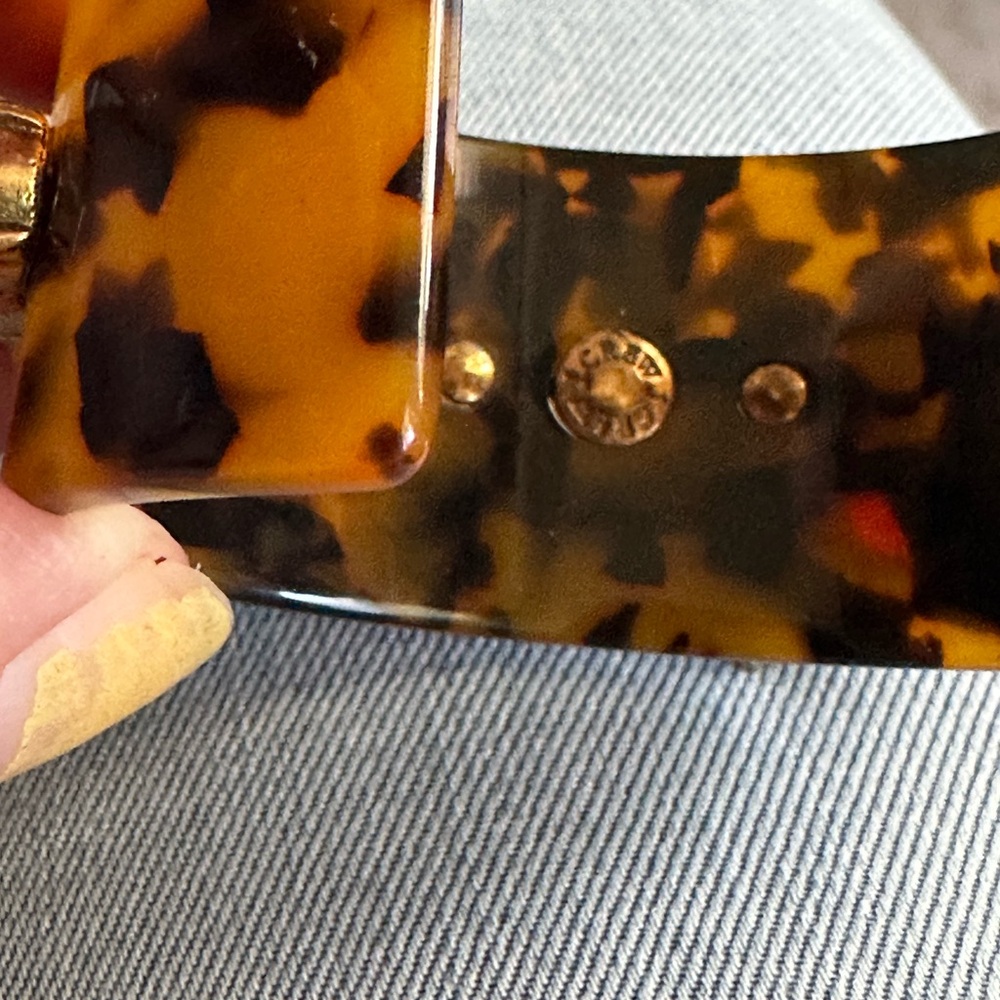 VTG J Crew Holiday Rainbow Sparkle Cuff Bracelet 6” - Picture 6 of 6